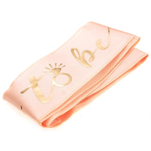 Load image into Gallery viewer, Pink And Gold Bachelorette Party Bride To Be Sash  (available for purchase in increments of 1)