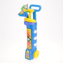 Load image into Gallery viewer, Deluxe Kid's Happy Golfer Toy Golf Set With 3 Golf Balls, 3 Types Of Clubs, & 2 Practice Holes