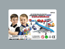 Load image into Gallery viewer, Kids Airport Playset 57-Piece