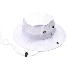 Load image into Gallery viewer, Newhattan 100% Cotton Solid Safari Bucket hats Foldable Unisex