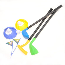 Load image into Gallery viewer, Deluxe Kid's Happy Golfer Toy Golf Set With 3 Golf Balls, 3 Types Of Clubs, & 2 Practice Holes