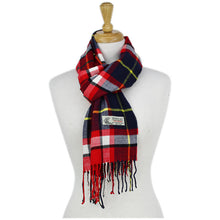 Load image into Gallery viewer, Plaid Cashmere Feel Scarf 12-pack Red/navy/wht