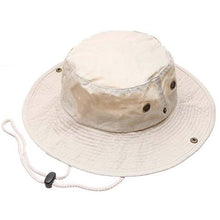 Load image into Gallery viewer, Newhattan 100% Cotton Solid Safari Bucket hats Foldable Unisex