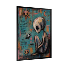 Load image into Gallery viewer, Rolled Poster — 'You Are Not Weak' Melancholic Art Print (Surreal Creature & Sun)