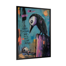 Load image into Gallery viewer, Rolled Poster – 'Life Knocks You Down' Inspirational Gothic Art Print