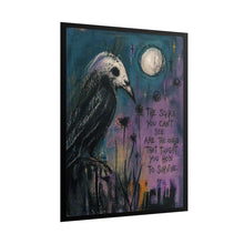 Load image into Gallery viewer, Survivor Crow Poster — 'The Scars You Can't See' Gothic Art Print