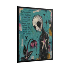 Load image into Gallery viewer, Rolled Poster — Moody Alien Art Print with Quote ‘Not Everyone Will Prioritize You’