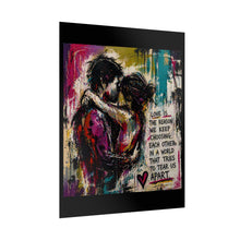 Load image into Gallery viewer, Rolled Poster - 'Love Is The Reason' Romantic Couple Wall Art