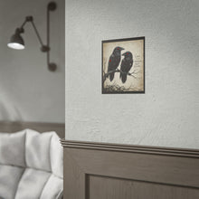 Load image into Gallery viewer, Rolled Poster — Gothic Crow Art Print with Quote “Love Is a Madness Most Divine”