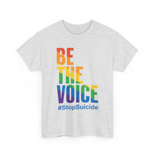 Load image into Gallery viewer, Be The Voice #StopSuicide LGBTQ Gay Pride T-Shirt - Size S - 5XL