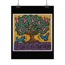 Load image into Gallery viewer, Keith Haring Tree of Life Rolled Poster — 'Be Kind to Your Mind' Art Print