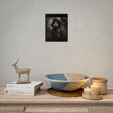 Load image into Gallery viewer, Creepy Child Reaper Poster — Gothic Haunted House Rolled Art Print