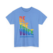 Load image into Gallery viewer, Be The Voice #StopSuicide LGBTQ Gay Pride T-Shirt - Size S - 5XL