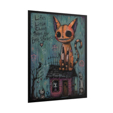 Load image into Gallery viewer, Life’s Little Chaos Makes the Best Stories Rolled Poster — Dark Cute Cat House Wall Decor