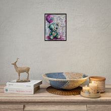 Load image into Gallery viewer, Inspirational Teddy Bear Rolled Poster – "You Are Braver Than You Think" Nursery Wall Art