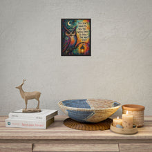 Load image into Gallery viewer, "Take the Next Step" Owl Motivational Poster – Whimsical Animal Quote Wall Art Print