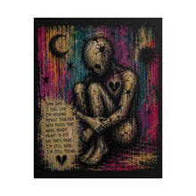 Load image into Gallery viewer, Still Holding Myself Together – Dark Emotional Wall Art