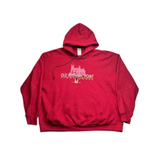 Load image into Gallery viewer, Old Mackinac Point Lighthouse Red Hoodie Mens XL Michigan Souvenir Pullover