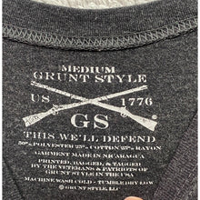 Load image into Gallery viewer, Grunt Style Shirt Mens Medium Patriot USA Flag Grunge Guns AOP Streetwear