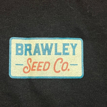 Load image into Gallery viewer, Brawley Seed Co Shirt Mens Large Black Grunge Chore Advertising Streetwear