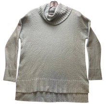Load image into Gallery viewer, The Limited Sweater Women Petite Medium Aqua Blue Cowl Neck Tunic Pullover Knit
