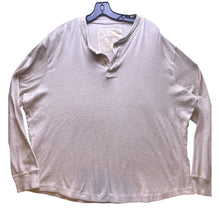 Load image into Gallery viewer, Eddie Bauer Shirt Mens 2XL Taupe Henley Long Sleeve Shirt Casual Pullover Preppy
