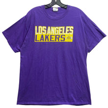Load image into Gallery viewer, Los Angeles Lakers Shirt Mens Large NBA Basketball Spell Out Athletic Streetwear