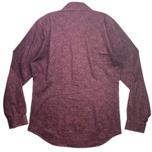 Load image into Gallery viewer, Express Shirt Mens Medium Extra Slim Burgundy Paisley Floral AOP Preppy Career