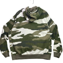 Load image into Gallery viewer, Nike Mens Camo Pullover Hoodie Green White Camouflage Club Fleece Large 32493