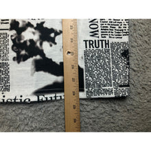 Load image into Gallery viewer, Newspaper Shirt Womens 3XL AOP Grunge Hip Hop Everyday Streetwear Punk Festival