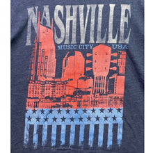 Load image into Gallery viewer, Nashville Shirt Men Extra Large Spell Out AOP Country Grunge Everyday Streetwear