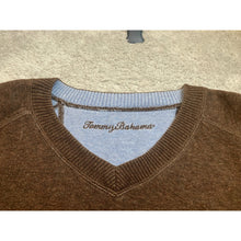 Load image into Gallery viewer, Tommy Bahama Mens V-Neck Raglan Sweater Brown Heathered Knit Large XL