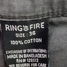 Load image into Gallery viewer, Ring of Fire Shorts Mens 36 Cargo Charcoal Gray Utility Streetwear Workwear