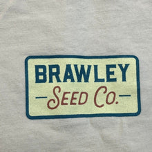 Load image into Gallery viewer, Brawley Seed Co Shirt Mens Extra Large Cropped Chore Grunge Streetwear Spell Out