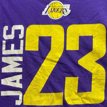 Load image into Gallery viewer, Los Angeles Lakers Shirt Mens Large NBA Basketball Spell Out Athletic Streetwear