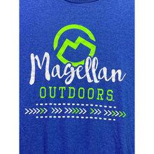 Load image into Gallery viewer, Magellan Shirt Mens Large Blue Spell Out Fishing Outdoors Everyday Streetwear