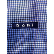 Load image into Gallery viewer, Kani Jeans Shirt Mens 4XLT Blue Plaid Preppy Academia Career Office Everyday