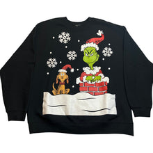 Load image into Gallery viewer, The Grinch Sweatshirt Mens Large Christmas Dr Seuss AOP Pull Over Crewneck