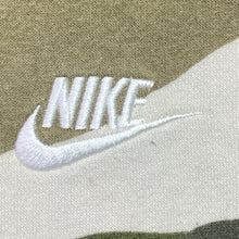 Load image into Gallery viewer, Nike Mens Camo Pullover Hoodie Green White Camouflage Club Fleece Large 32493