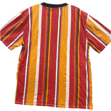 Load image into Gallery viewer, Guess Shirt Mens Medium Striped Colorblock Spell Out Preppy Academia Streetwear