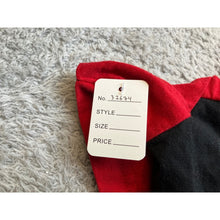 Load image into Gallery viewer, GUESS Los Angeles Mens Large Red Black Colorblock Metallic Silver Logo T-Shirt