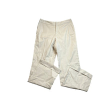 Load image into Gallery viewer, Gap Womens Beige Pinstripe Wide Leg Cuffed Trousers GapStretch Size 8 Regular
