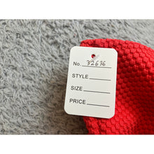Load image into Gallery viewer, Red Textured Waffle Knit Cutout Back Fit and Flare Sleeveless Party Dress