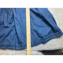 Load image into Gallery viewer, Prototype Dress Womens Small Denim Chambray Mini Office Professional Retro