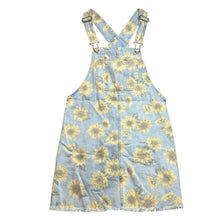 Load image into Gallery viewer, American Eagle Dress Womens Small Overall Pinafore Sunflower Denim Preppy