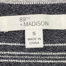 Load image into Gallery viewer, 89th & Madison Shirt Womens Small Striped Nautical Button Detail Coastal