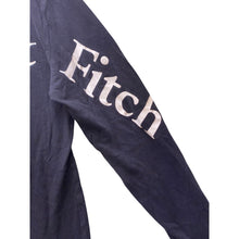 Load image into Gallery viewer, Abercrombie & Fitch Shirt Mens Extra Small Black Oversized Spell Out Sleeve Hits