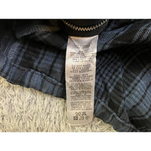 Load image into Gallery viewer, Paul Smith Shirt Mens Medium Blue Plaid Side Zip Italy Academia Preppy