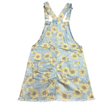 Load image into Gallery viewer, American Eagle Dress Womens Small Overall Pinafore Sunflower Denim Preppy