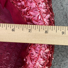 Load image into Gallery viewer, Vtg Best Fashions Hat Womens Small Pink Woven Straw Cloche Church Mod Fashion